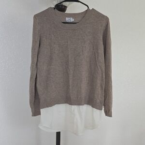Cielo Tan Sweater with White Tag